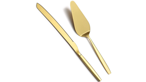 Gold Cake Server Set