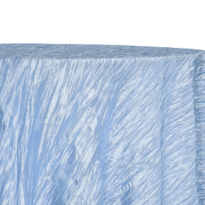 Sky Blue Accordion Taffeta 132" Round