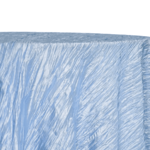 Sky Blue Accordion Taffeta 132" Round