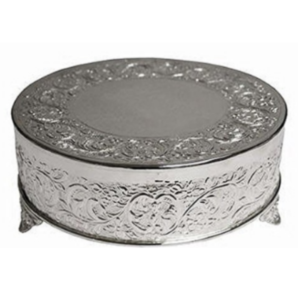 Silver Cake Stand 22 in. Round