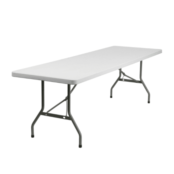 8 ft. x 30 in. Resin Fold in Half Table