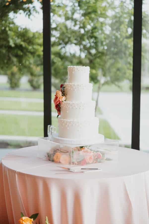 Clear Acrylic Cake Stand 18" Square - Image 2