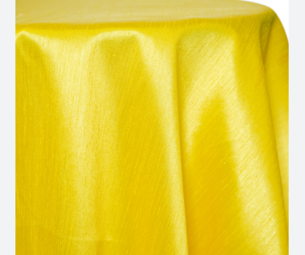 Canary Yellow, Linens, Round