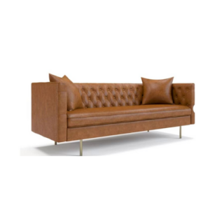 Grant Honey Tan Leather Sofa