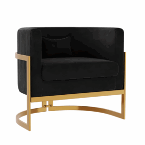 Maggie Accent Chair - Black Ribbed