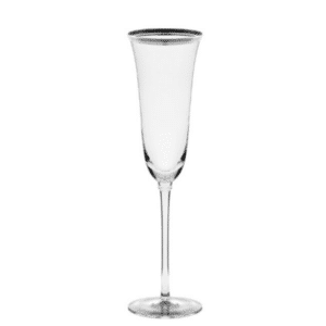 Windsor Silver Rimmed Champagne Flute