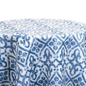 Blue Barocco 120" Round