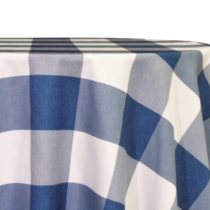 Blue Hampton Checker 132" Round