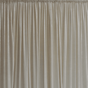 Ivory Velvet Drape