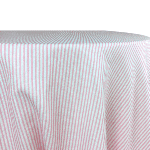 Pink Pinstripe 132" Round