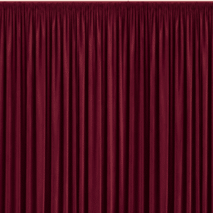 Merlot Red Velvet Pipe and Drape